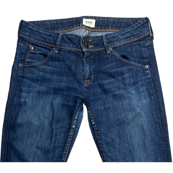 Hudson Dark Blue Mid Rise Skinny Jeans Size 29 - Picture 2 of 14